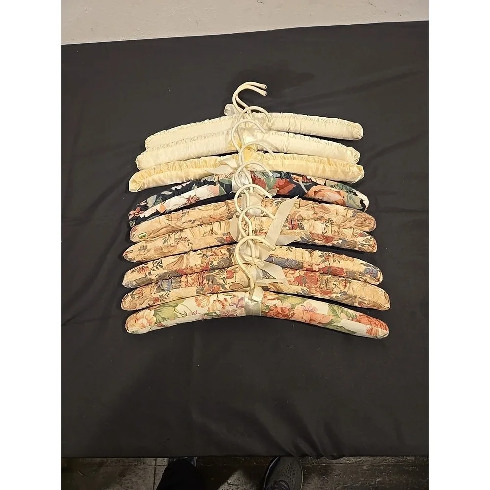 Nine Padded Cloth Hangers For Lingerie
